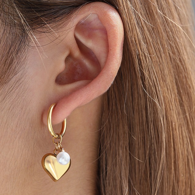 424P　heartピアス