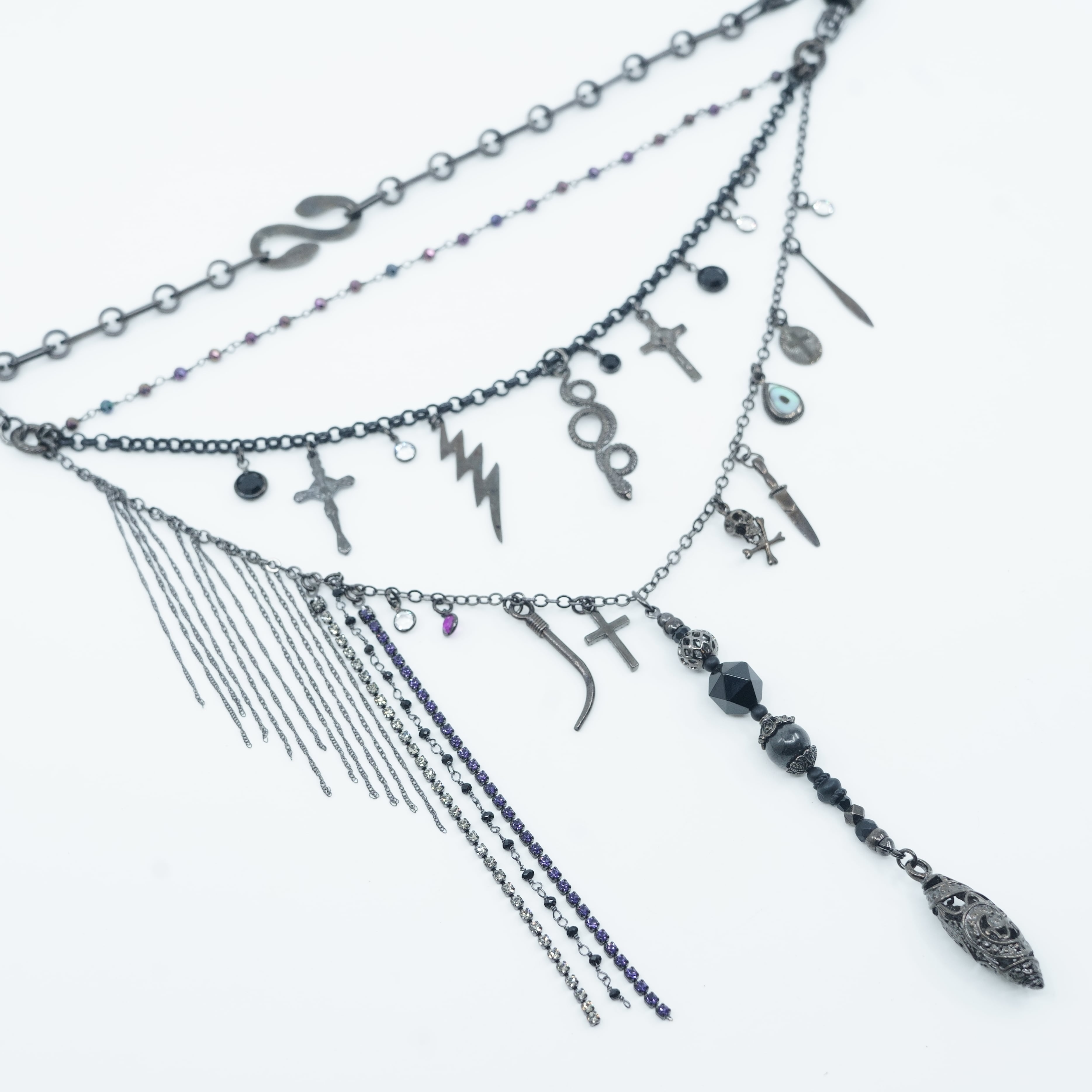 アクセサリー gunda TAROT NERO NECKLACE 2024 1st】gunda<ガンダ>TAROT NERO NECKLACE/A [タロット