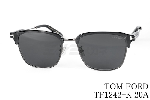 TOM FORD サングラス TF1242-K 20A サーモント スクエア オーバーサイズ ブロー コンビ メンズ レディース 大きいメガネ アジアンフィット ITALY イタリア製 トムフォード