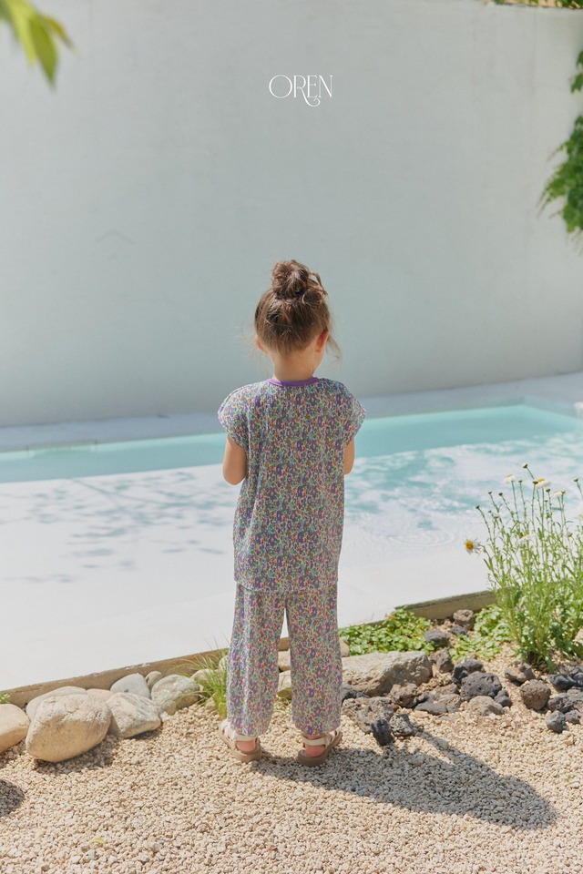【6/11〆予約】<OREN> Rosy pleats two-piece set