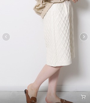 エコレザーキルトハーフパンツ