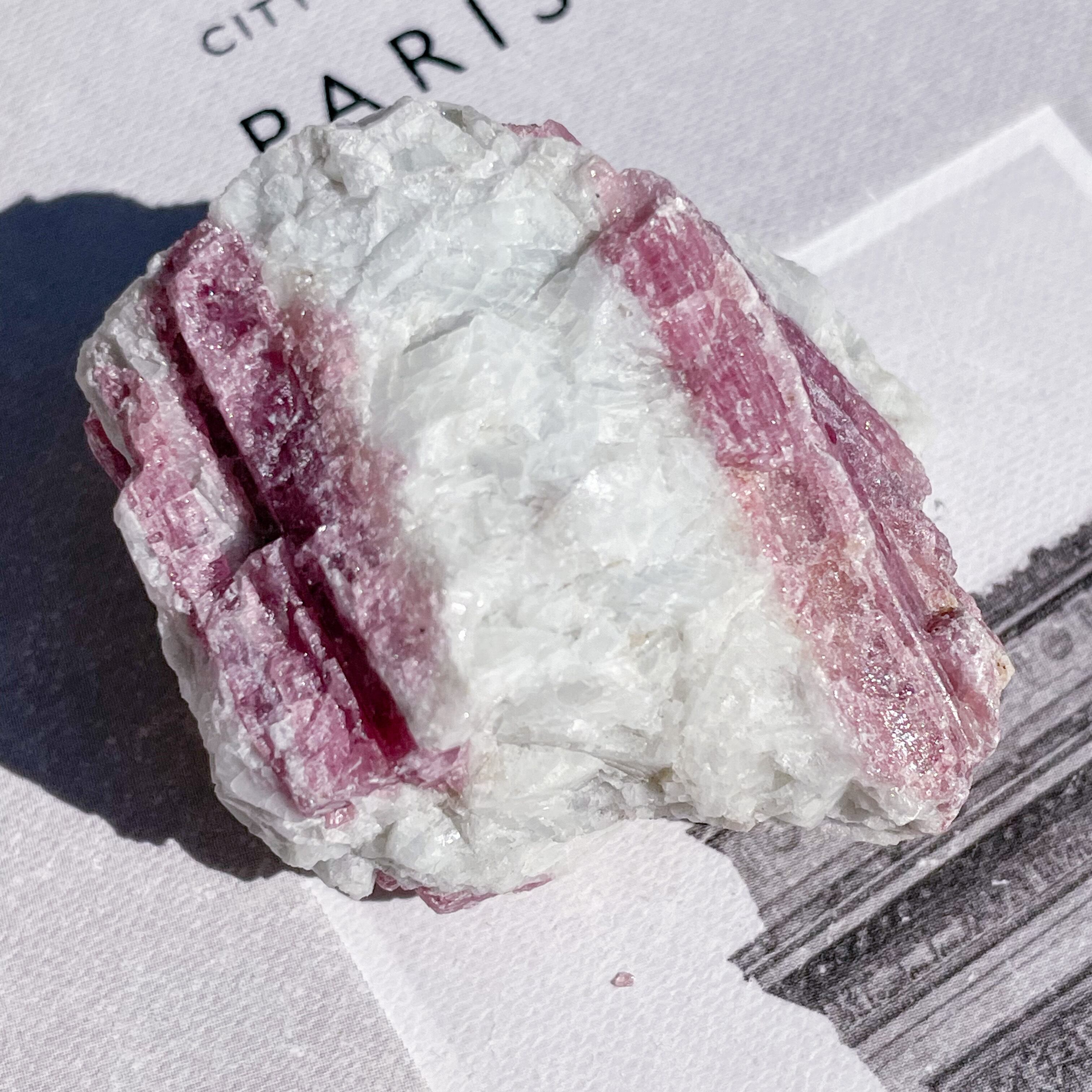 Pink Tourmaline in Quartz Rough 7 ✧ ピンクトルマリン in Pink Tourmaline in Quartz Rough 7 ✧ ピンクトルマリン in