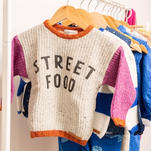 piupiuchick / "STREET FOOD" knitted sweater / Kids