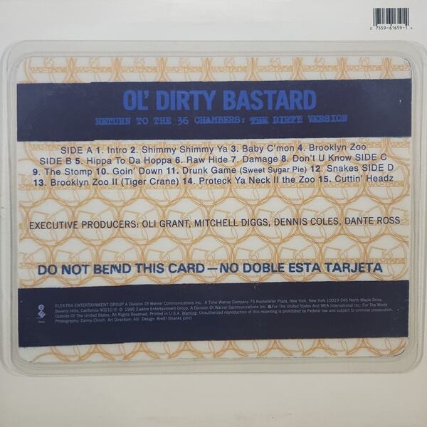 Ol' Dirty Bastard / Return To The 36 Chambers: The Dirty Version [61659-1] - 画像2