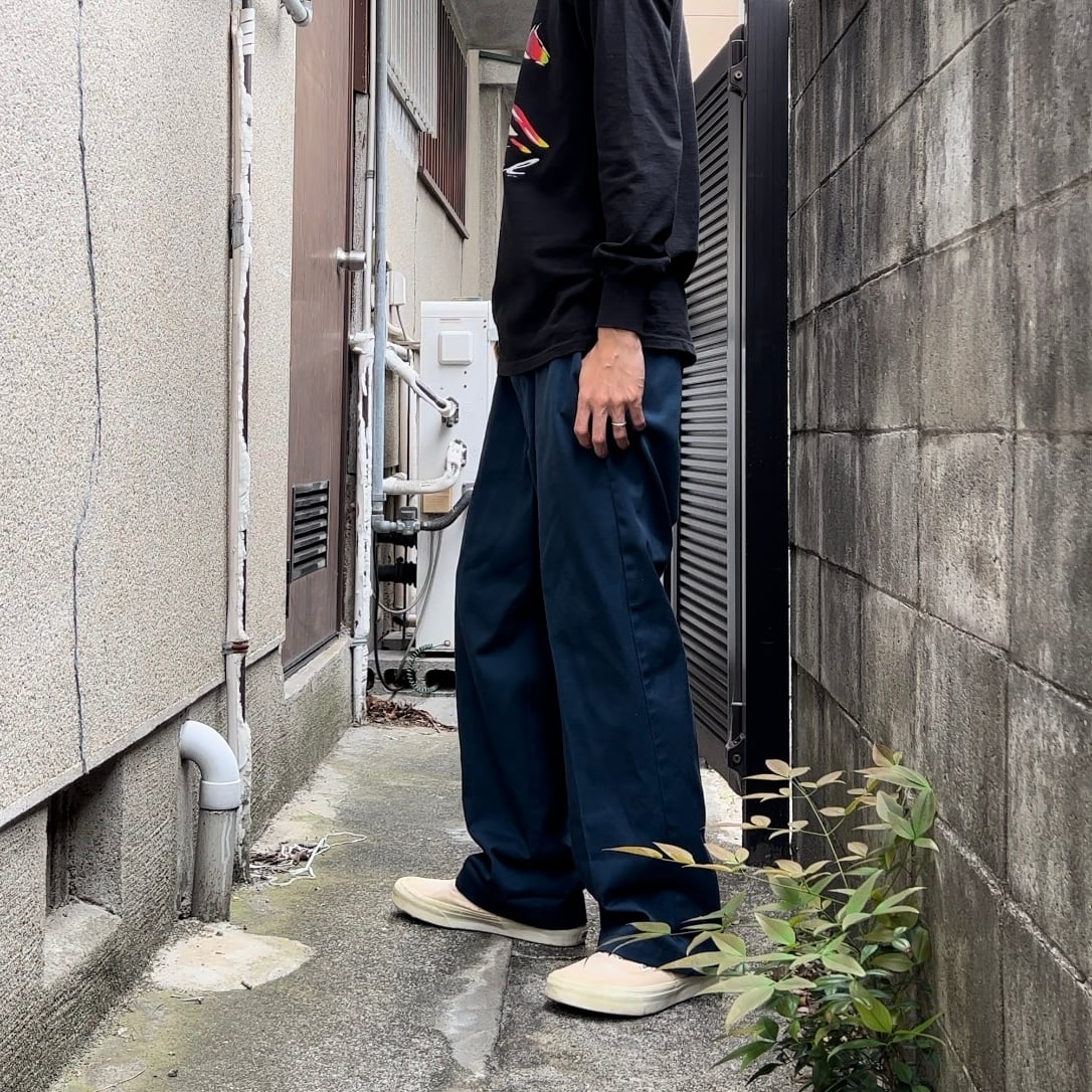 90s “dickies” made in usa W36L34 navy work pants 90年代