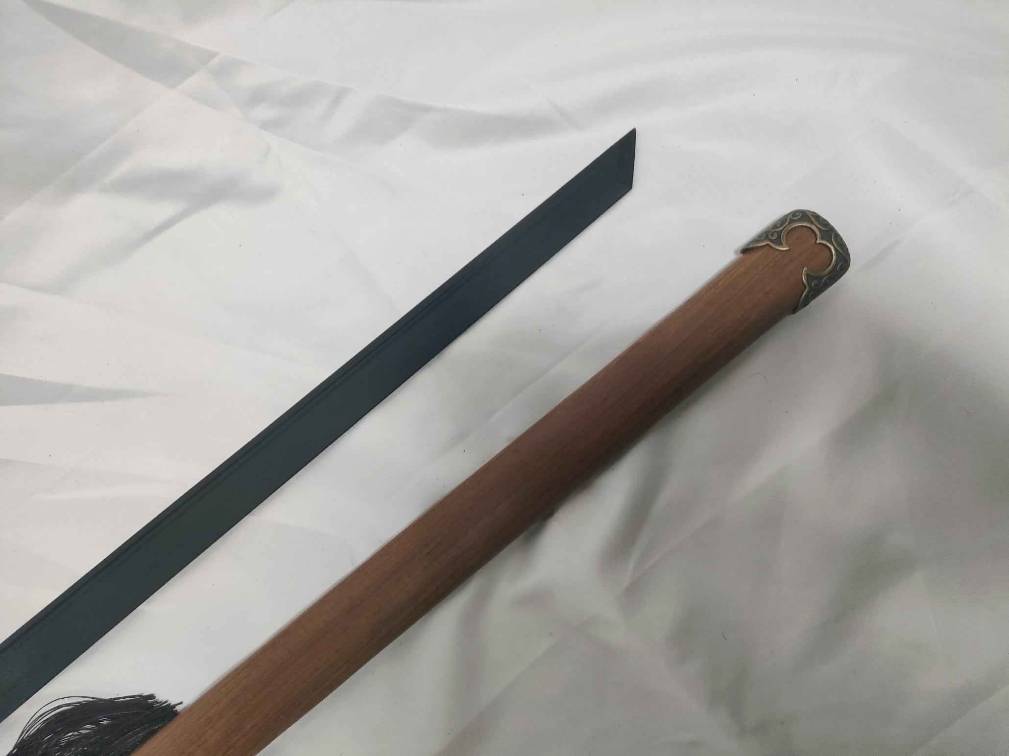 古装唐大刀 木目鞘 強化樹脂刀身 模造刀 中国剣 古代日本刀 | 張安堂 本店