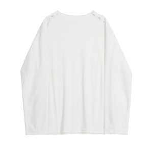 ネックスナップボタンロングTシャツ　991