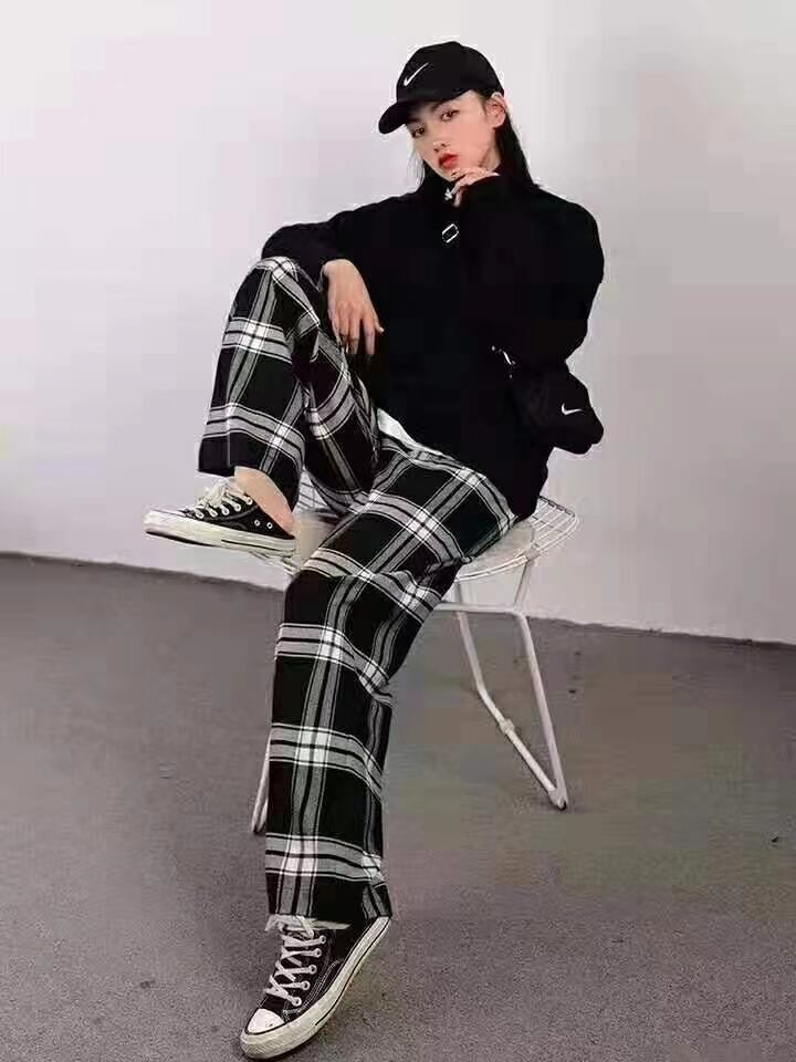 チェックパンツ　AJ11295-D06