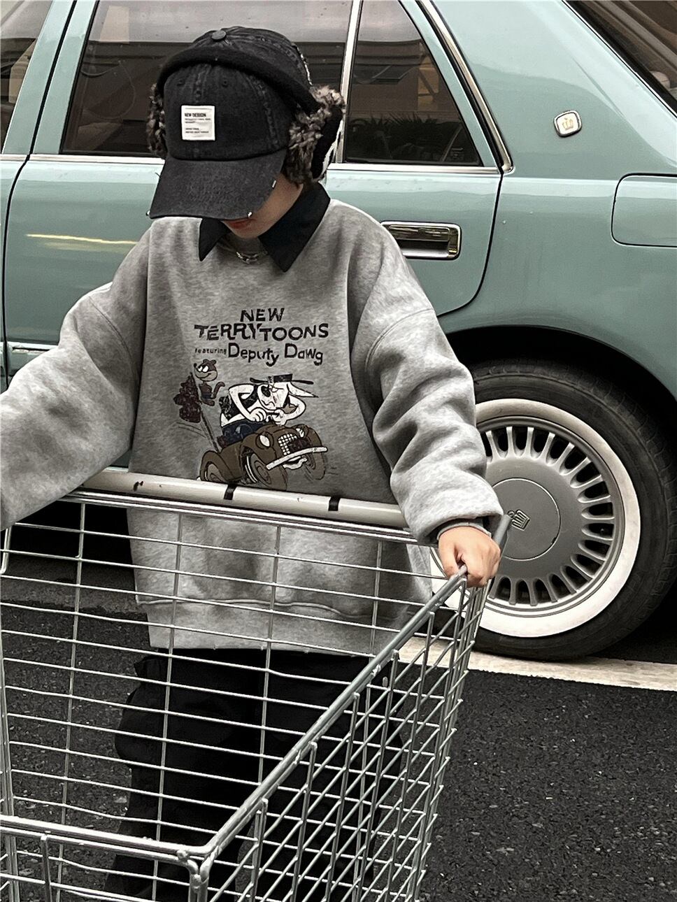 NEW TERRY TOONS裏起毛トレーナー