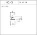 HC-3（CR 60° 黒）L=3000㎜  10本セット