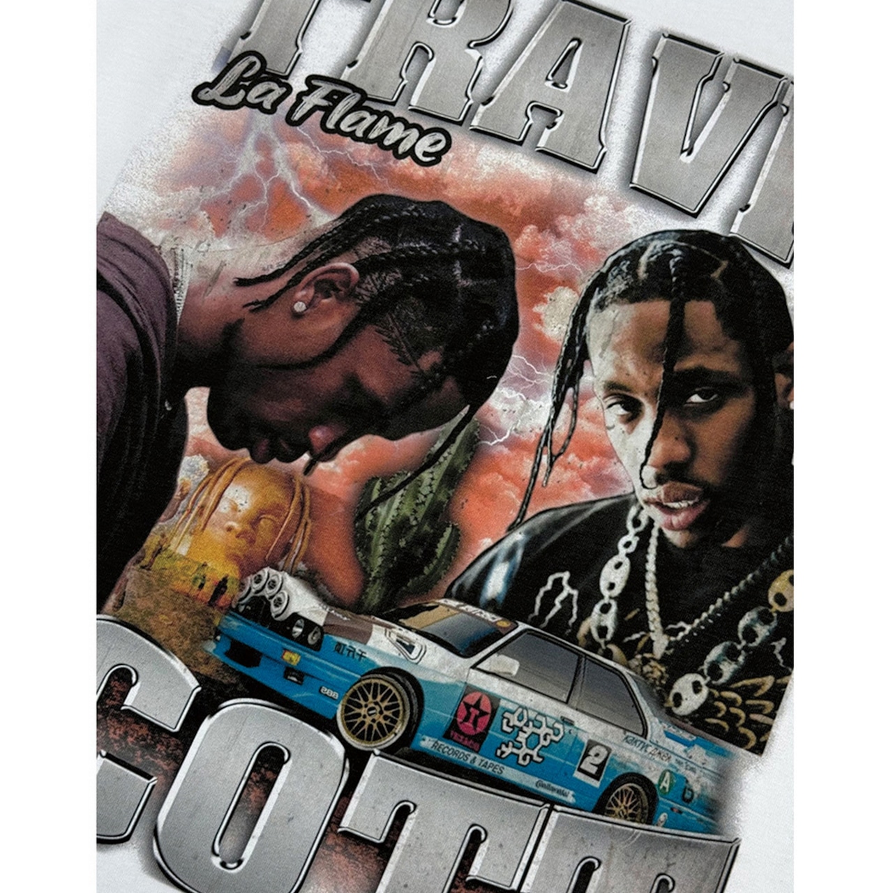 VINTAGE ストリート Travis Scott Tシャツ T927