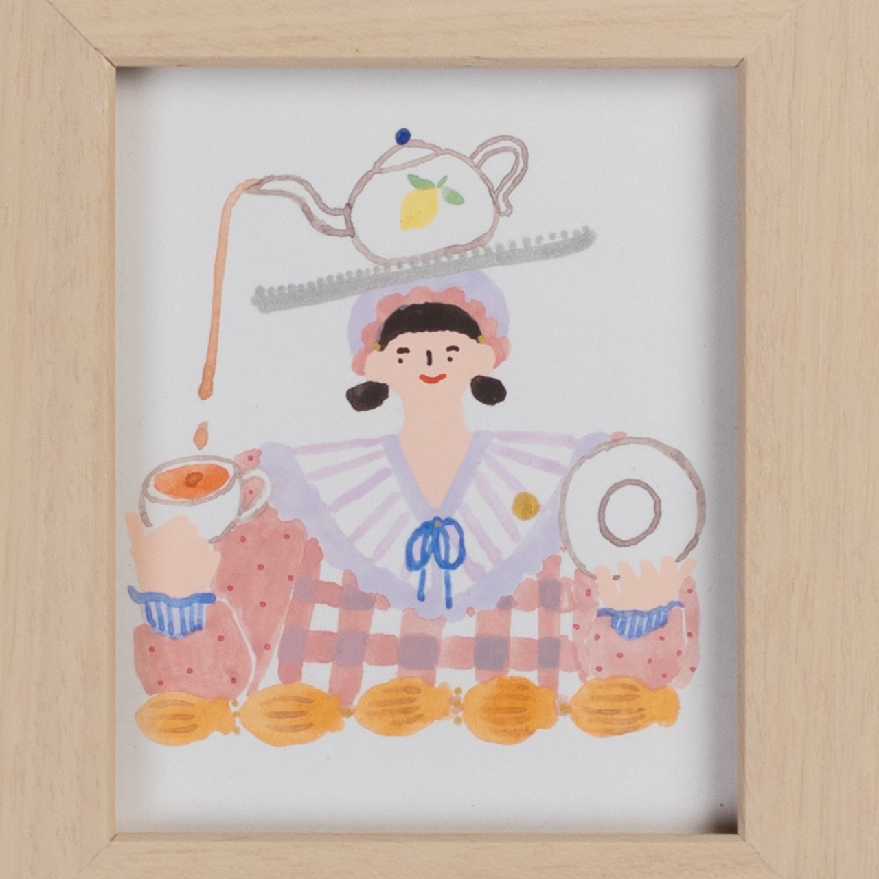 < Riie ／ ワカイリエ > 原画「ティーカップの帽子」