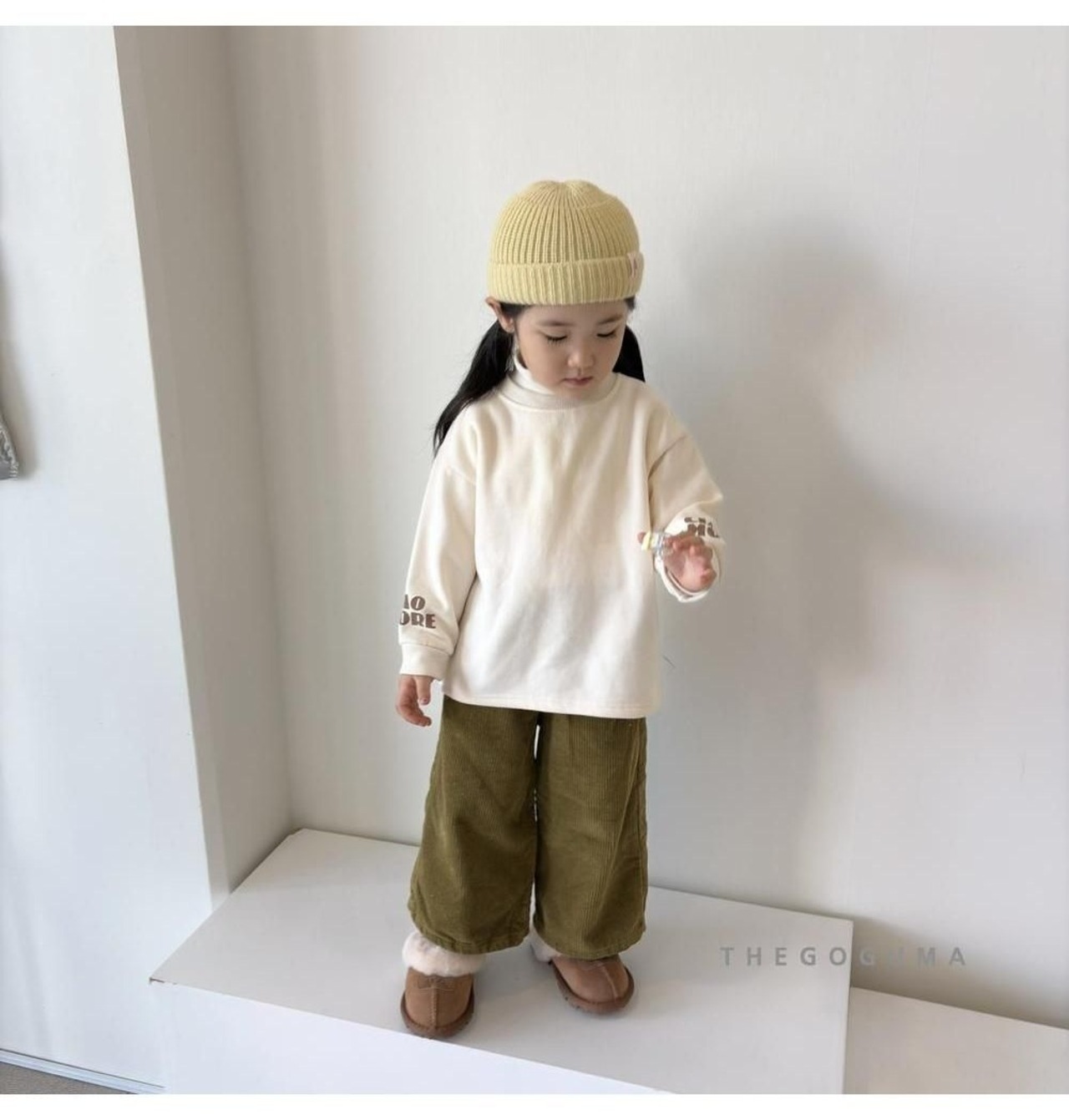 ザゴグマ / THE GOGUMA / カラーコーデュロイ裏起毛パンツ / 韓国子供服 / ジュニア / 26winter〖取寄〗*JS~JL*