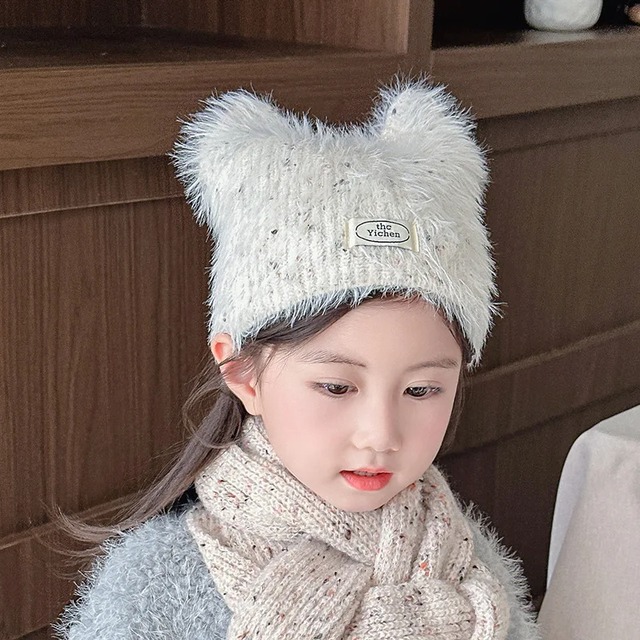 [取り寄せ]cat ear knit hat