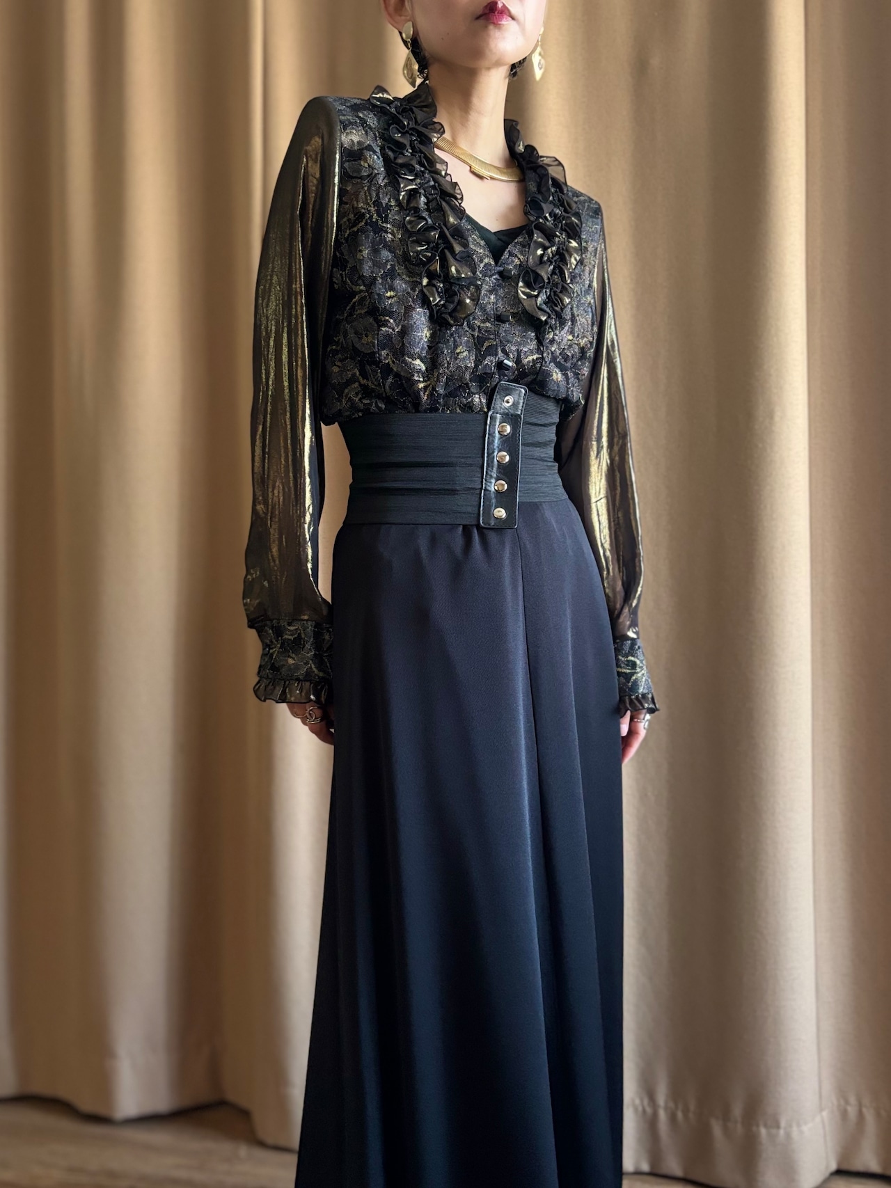 floral lace luxury sheer tops-5146-2