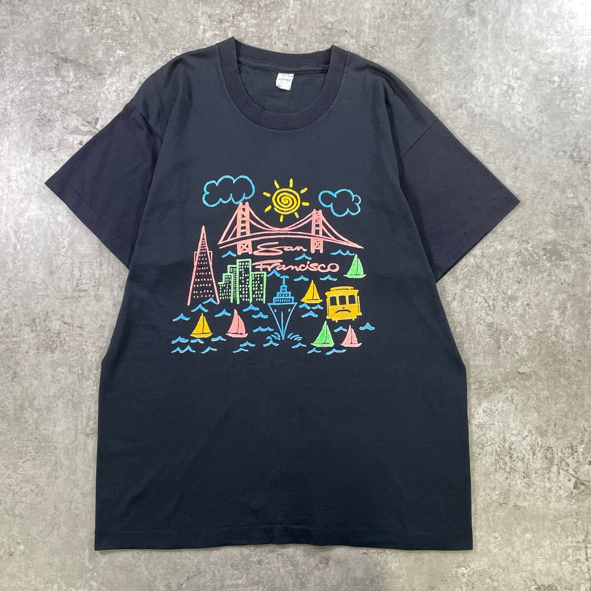 80年代 USA製 San Francisco サンフランシスコ スーベニア プリントT