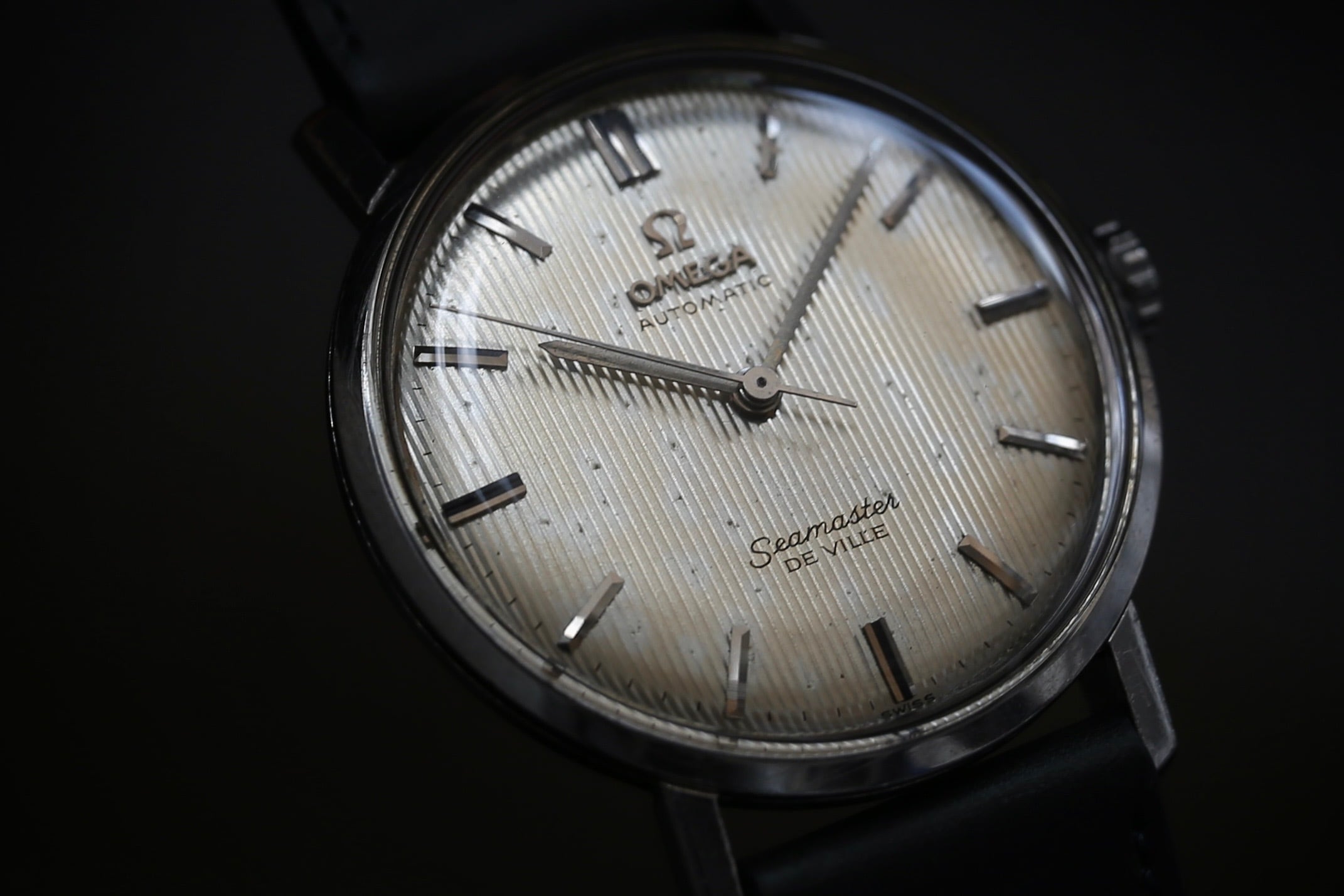 【OMEGA】 1963年製 オメガ 『シーマスター デビル』 ノンデイト タペストリーダイヤル "Snow aging." ワンピースケース 自動巻き SS / Vintagewatch / Seamaster Deville / Cal.552