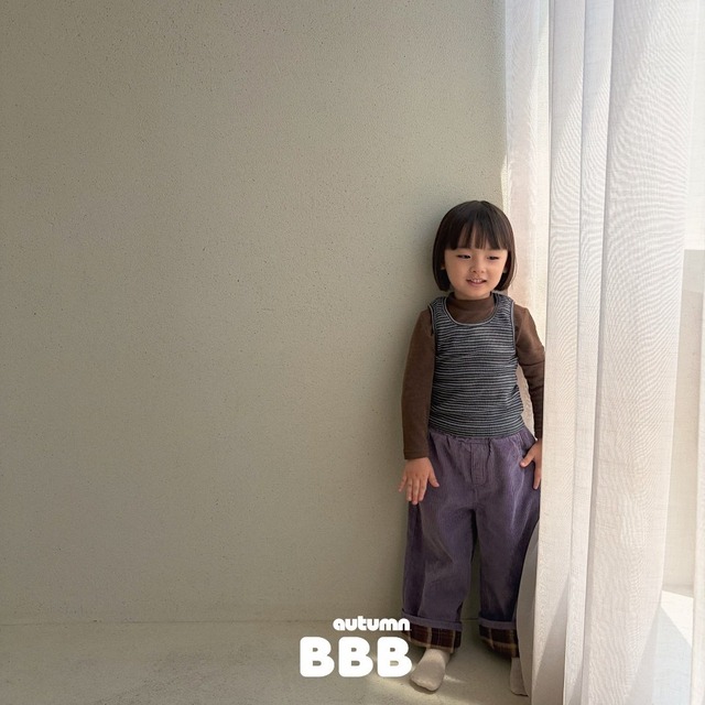 《予約》送料無料【Bella bambina】Corduroy Roll-Up Pants