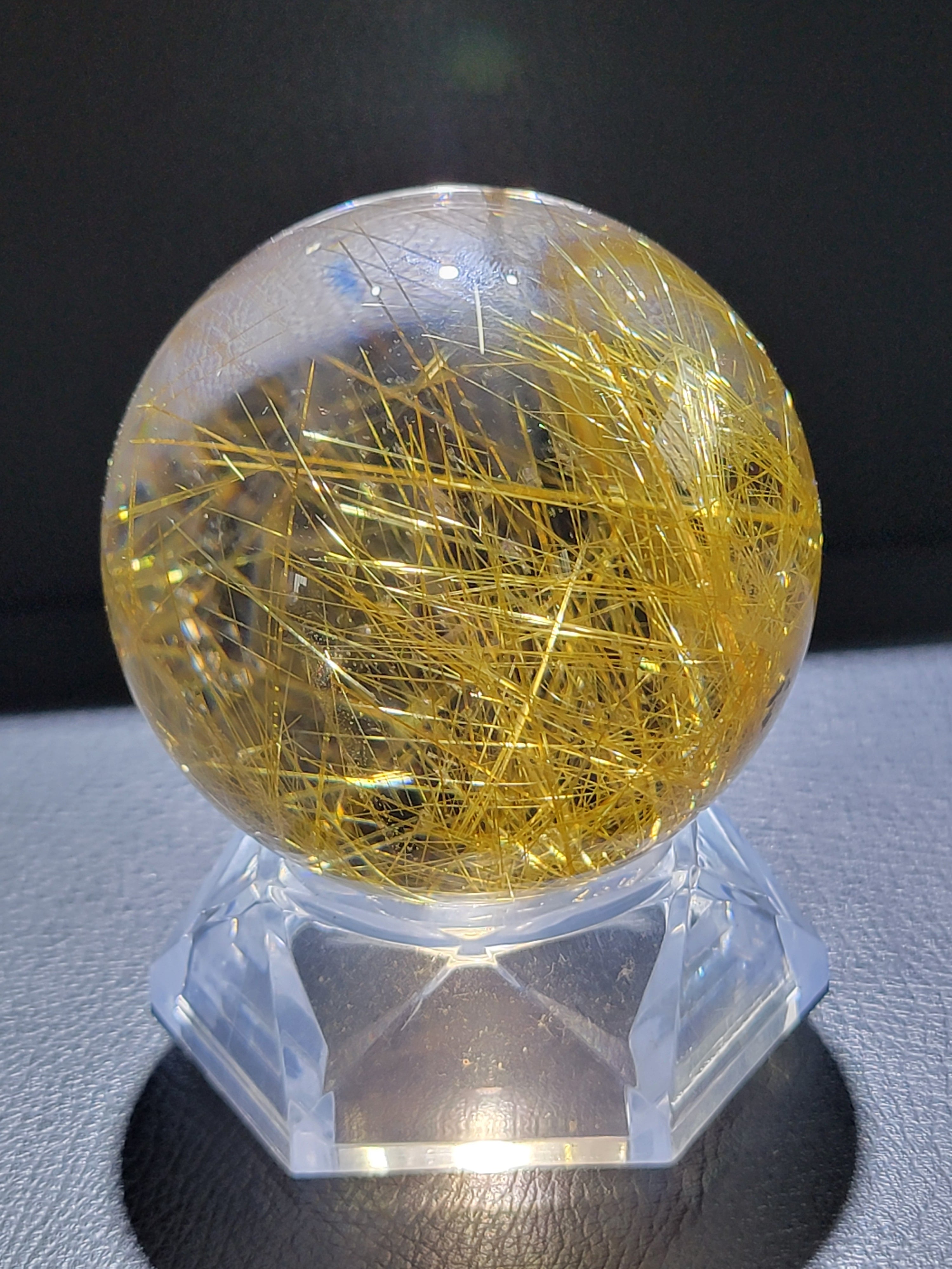 kdashさま専用珍！アメジストとパイライトの共生 スフィア 天然石D100