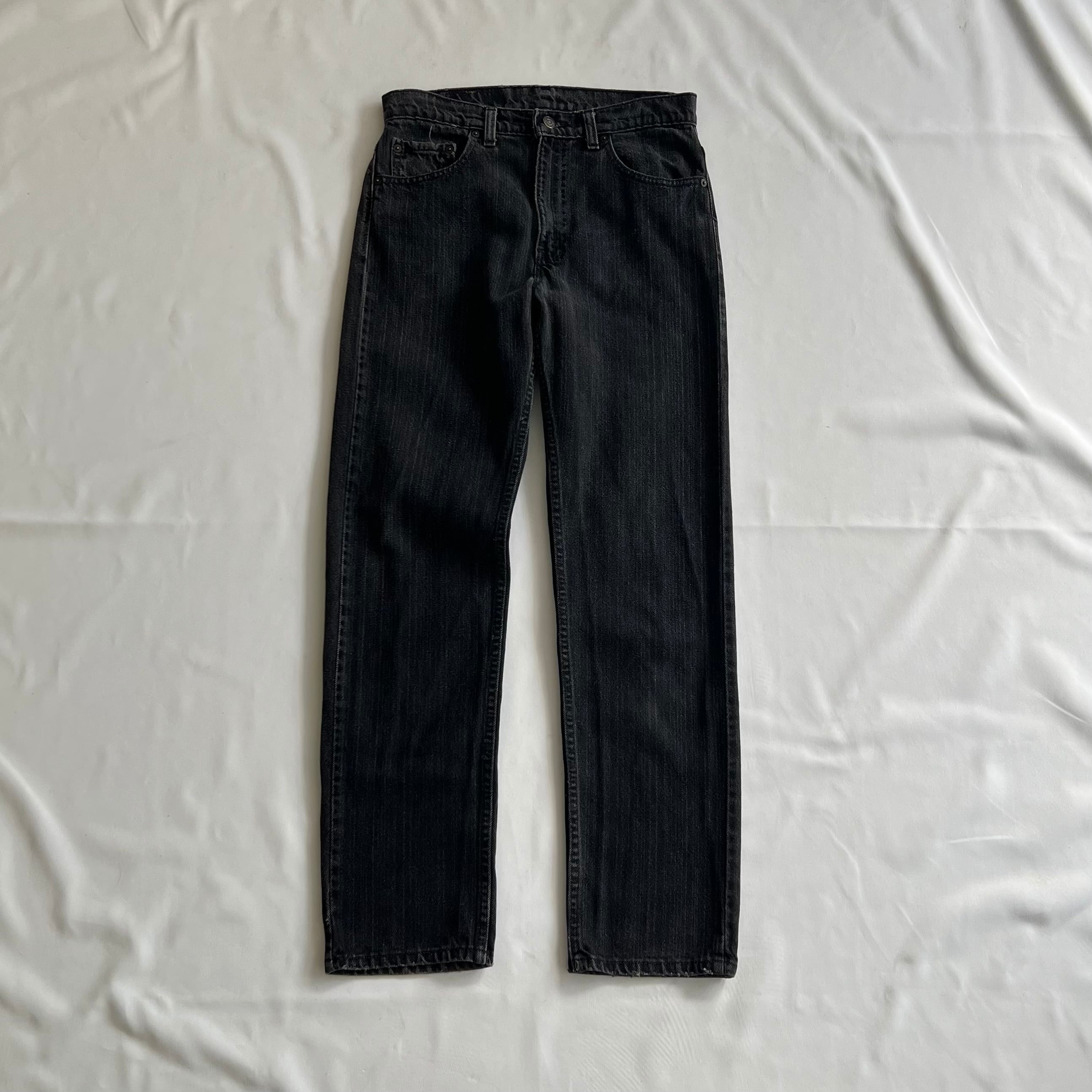 90's USA製 Levi's505 ブラックデニムパンツ メンズW30L30 ブラック