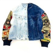 【sleevekimonojk52】着物デニムジャケットSLEEVE KIMONO DENIM JACKET