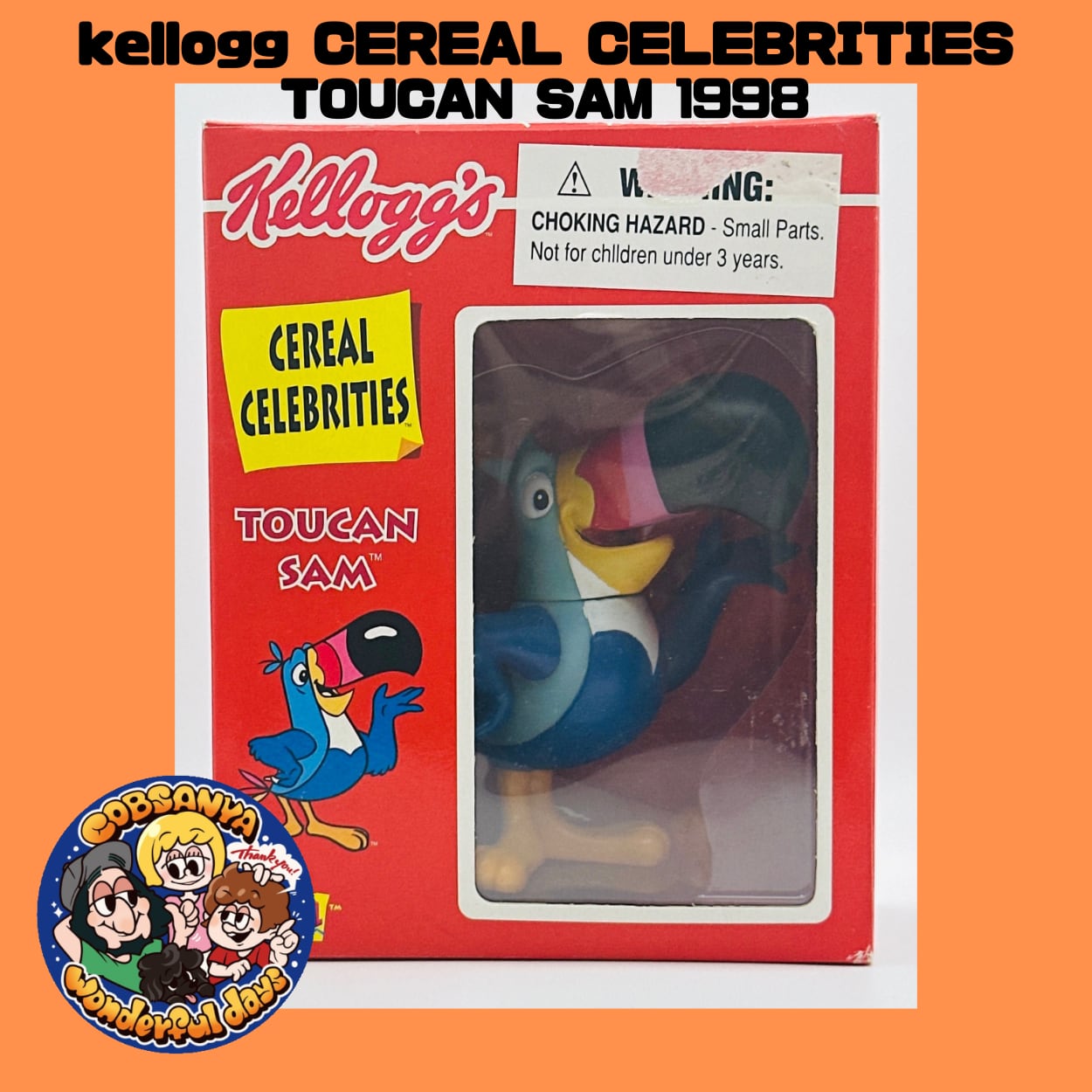 ケロッグ シリアル セレブリティーズ フルーティーループス トゥーカンサム 1998年