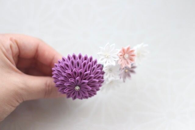 つまみ細工 コーム