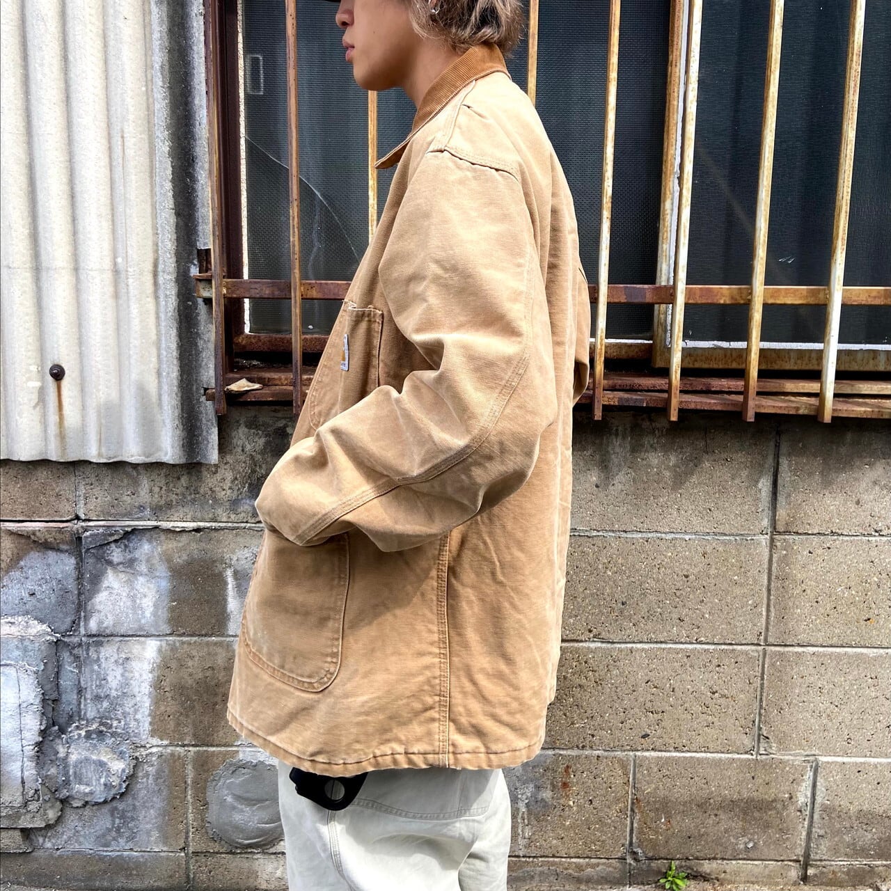 80年代 USA製 100周年モデル カーハート ミシガンチョアコート ワークジャケット メンズXL相当 古着 Carhartt ダック地  カバーオール キルティングライナー ライトブラウン 茶色 ヴィンテージ ビンテージ 80s【ワークジャケット】【WS2202-30】【SOL】 |  cave ...