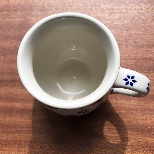 マグカップ 鳥さん柄 ポーランド陶器 GILE ポーリッシュポタリー 北欧