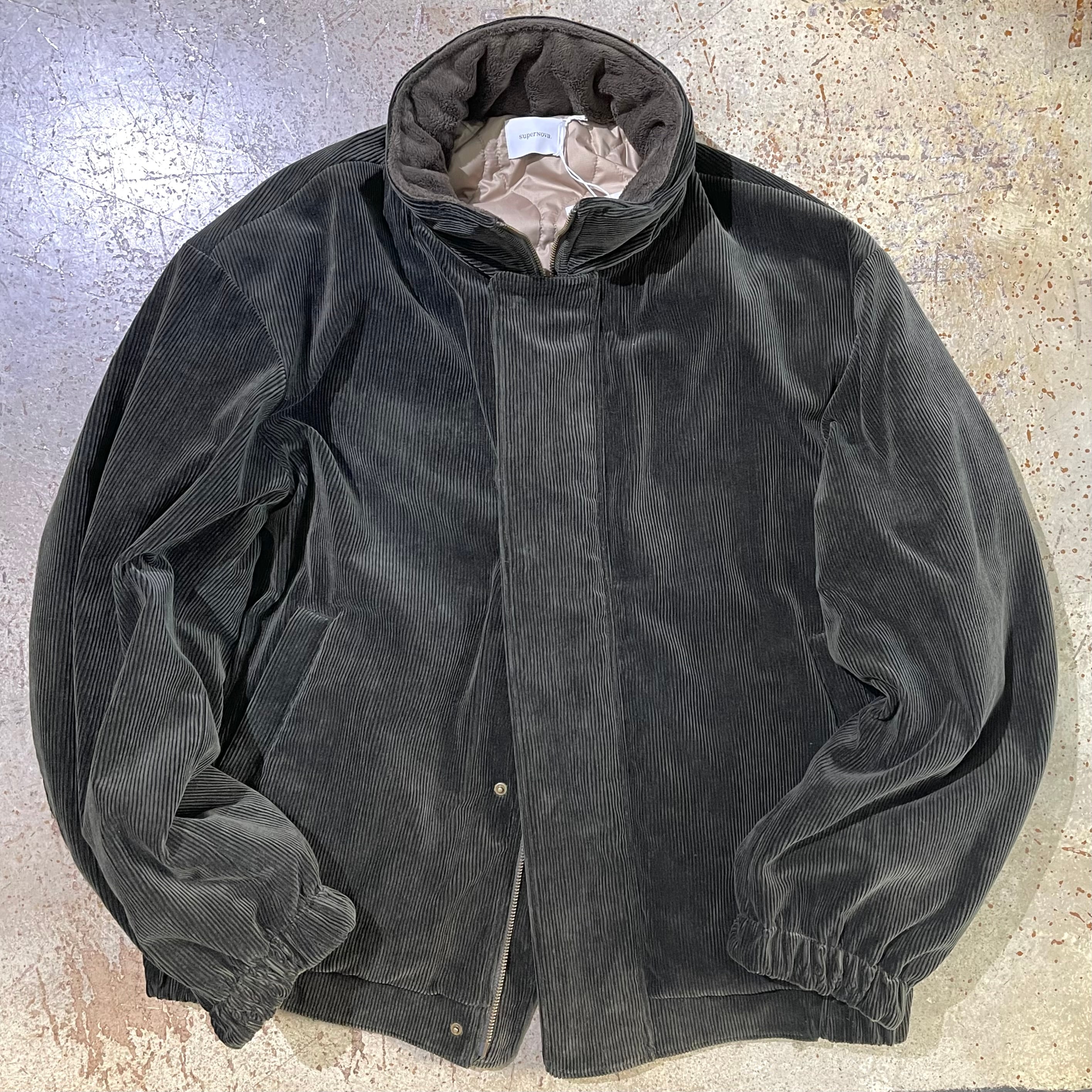 superNova / corduroy COZY LINED blouson / green
