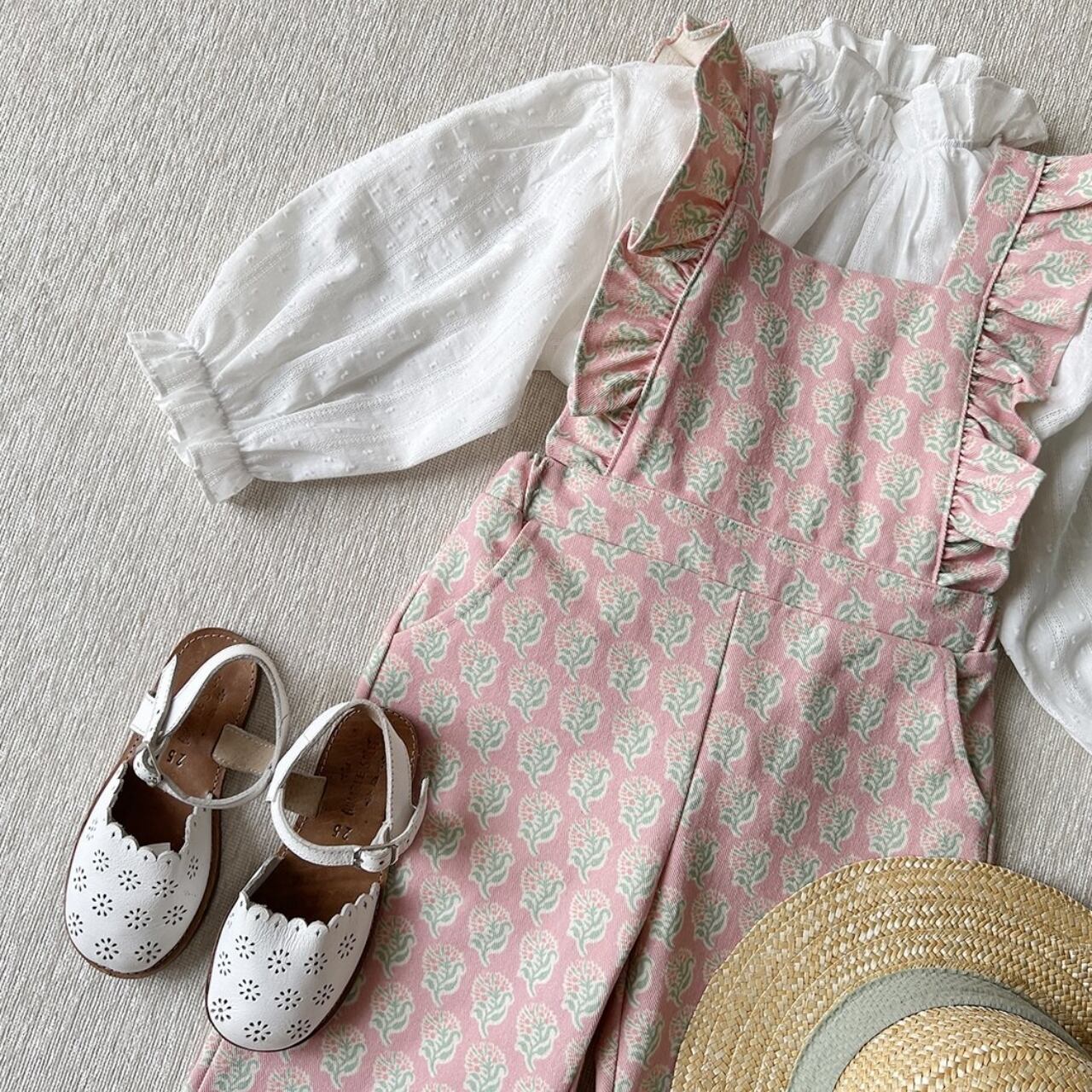 sold out»«pour enfant» リーフフリルパンツ 2colors | 子供服 capucapu