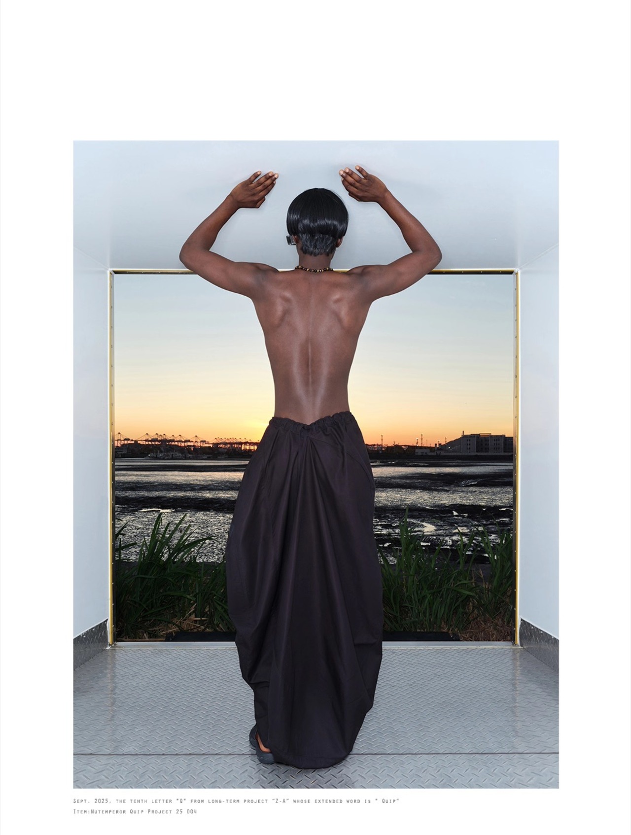 NUTEMPEROR Quip Project 004 Pressed Wide Skirt