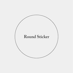 Round Sticker_円形ステッカー_50mm_300枚