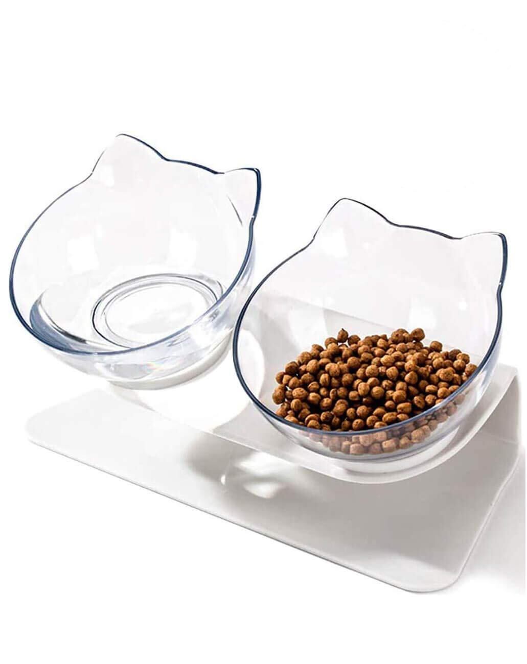 Exodar ペットボウル 猫 えさ 皿 犬 食器 猫 食器 猫 フードボウル 猫 皿 ダイニングテーブル ペットボウルスタンドセット ダイニング フードボール ペット食器 2個セット