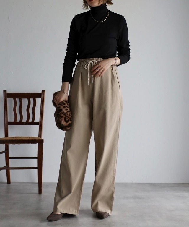 ドロストコットンパンツ