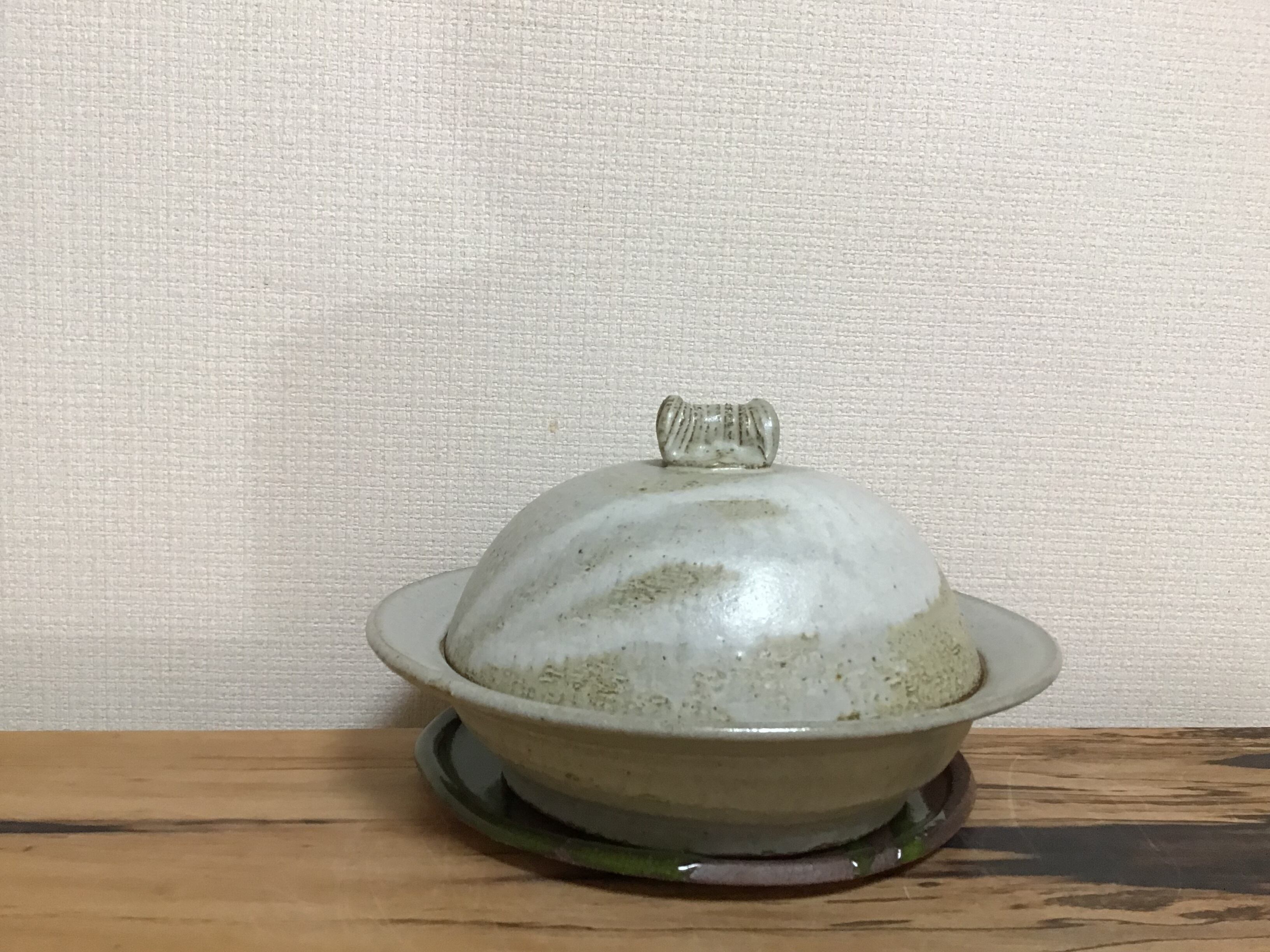 矢筈窯　ラジウム釉蒸し器（敷皿付き） ラジウム釉蒸し器（敷皿付き） | 矢筈窯 yahazugama