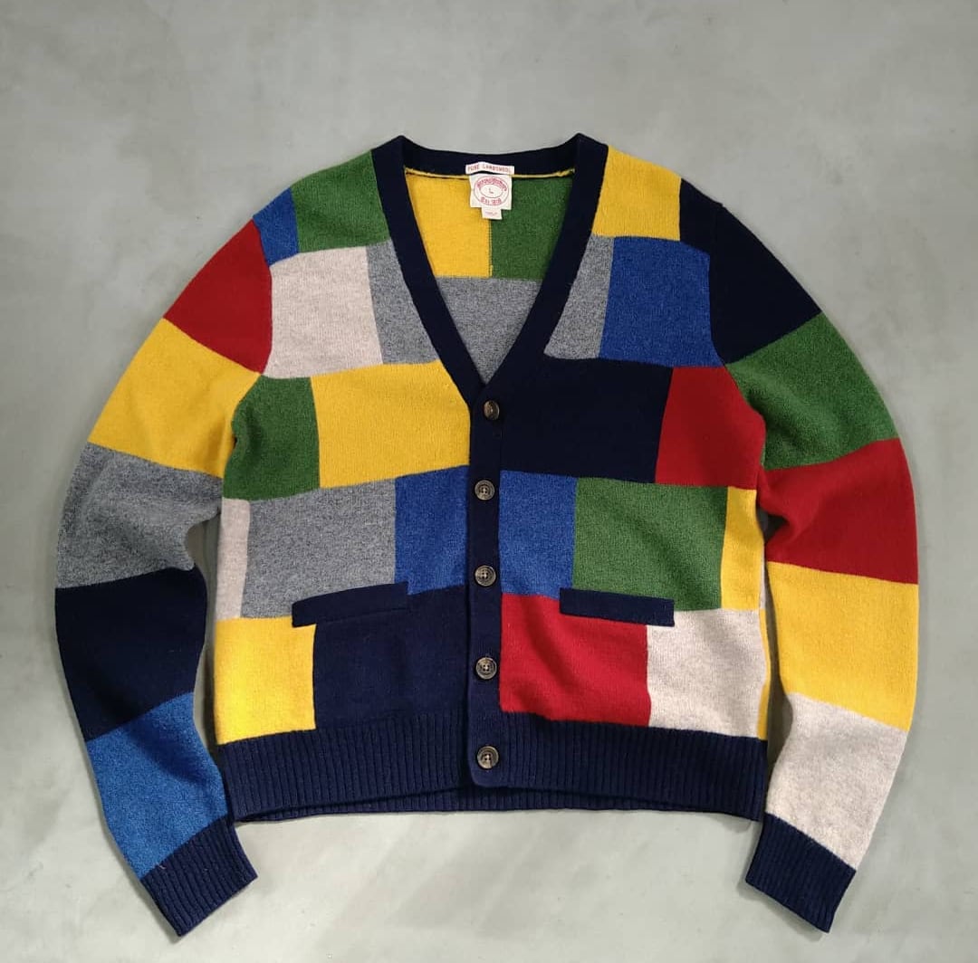 80s Brooks Brothers ラムウール カーディガン XL