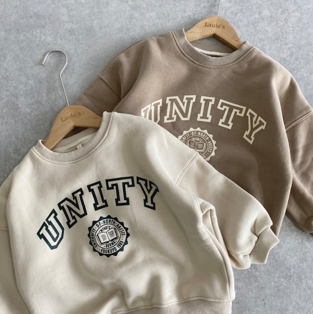 2color / キッズサイズUNITYロゴスウェット