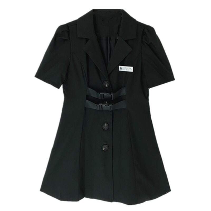 サブカル 服 地雷系 通販 ゴスロリ系 Miub オリジナル ミニワンピ闇かわいい バックル ダブルベルト 黒ゴス ゴスロリ ハードガール パンク V系 闇かわいい ゴシック ロリータ