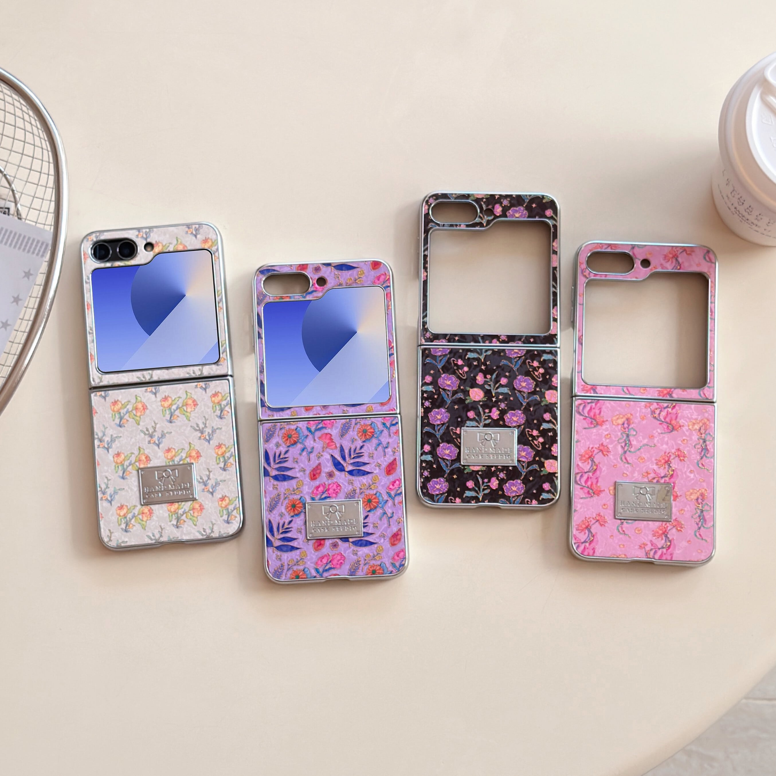 ボタニカル柄 Galaxy Z Flip 7 6 5 ケース おしゃれ 水彩 スマホケース