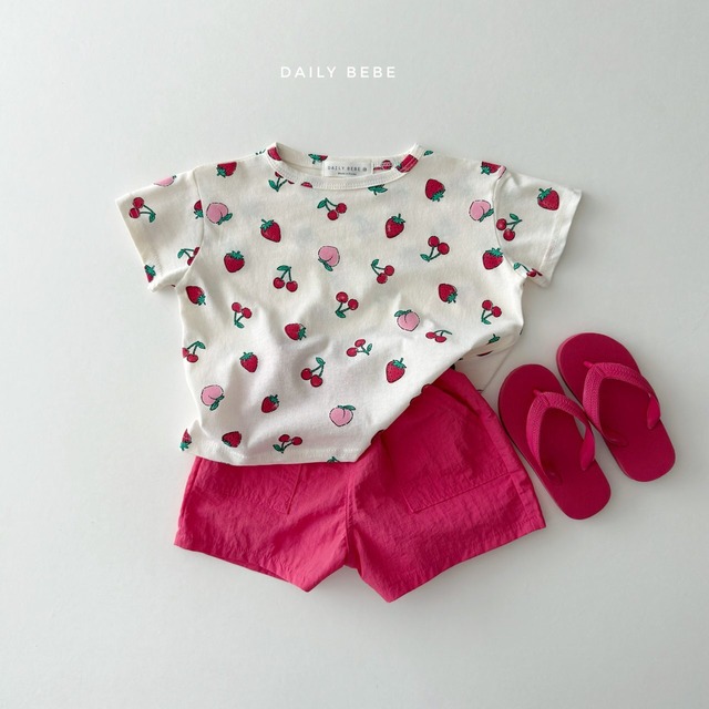 «予約»«ジュニアサイズあり»«daily bebe» デイリートップス 4colors