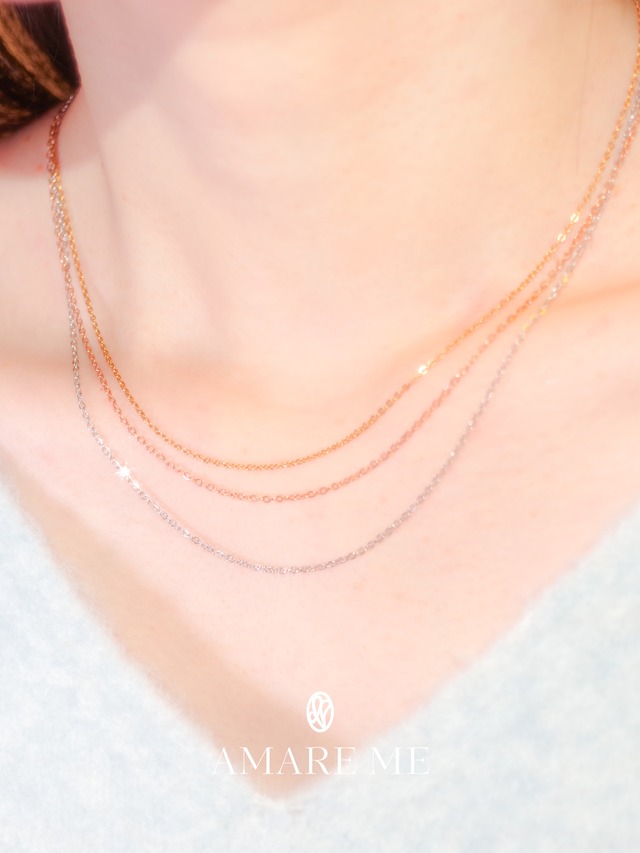 Plain chain necklace