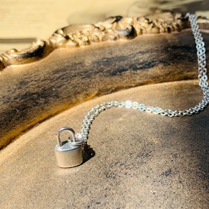 ステンレスパドロックネックレス（Sサイズ）