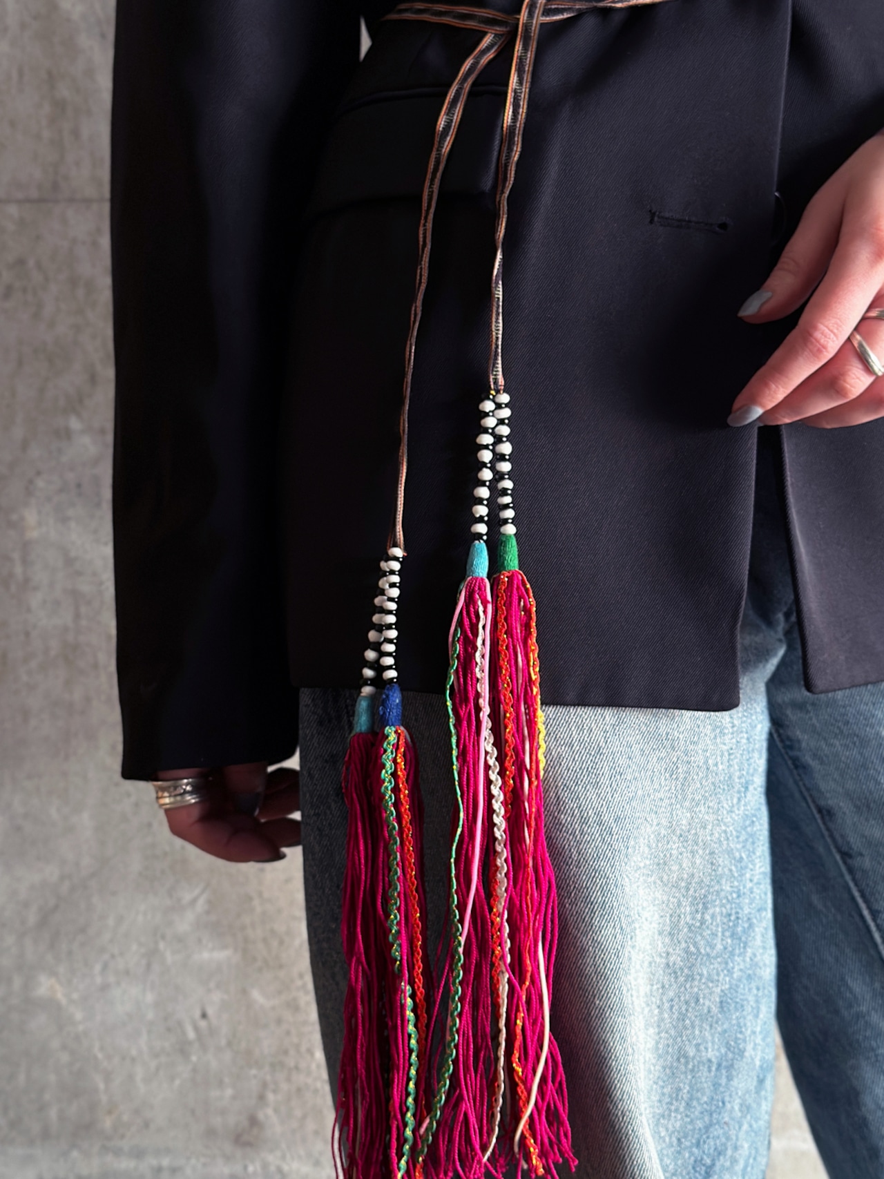 Lu tribe／Vintage tassel rope