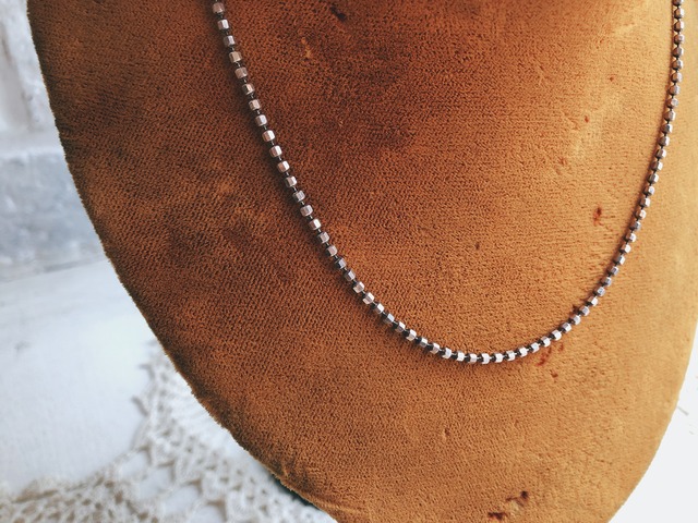 Italy 925 silver ball chain necklace