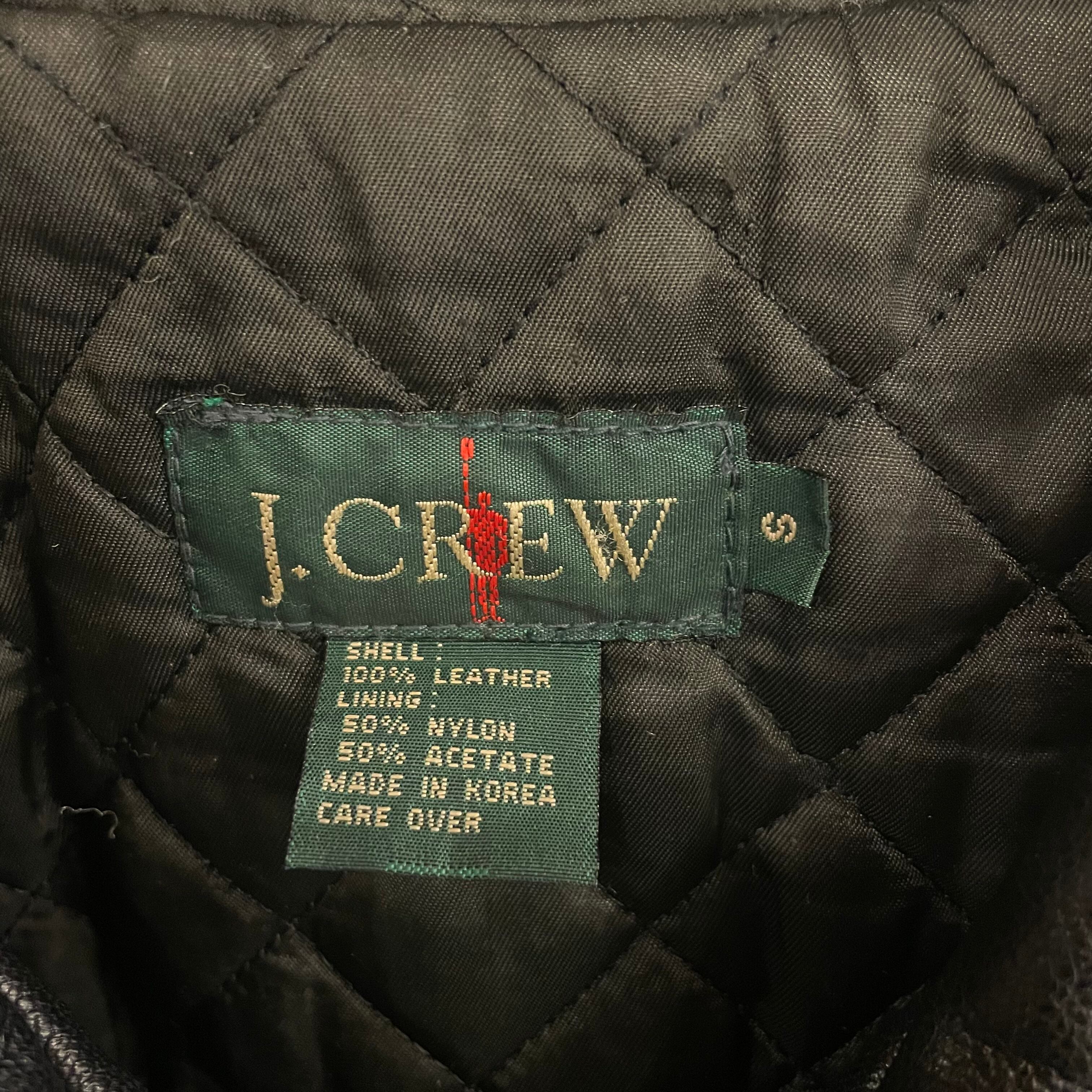 90s J.CREW Leather Jacket | VOSTOK