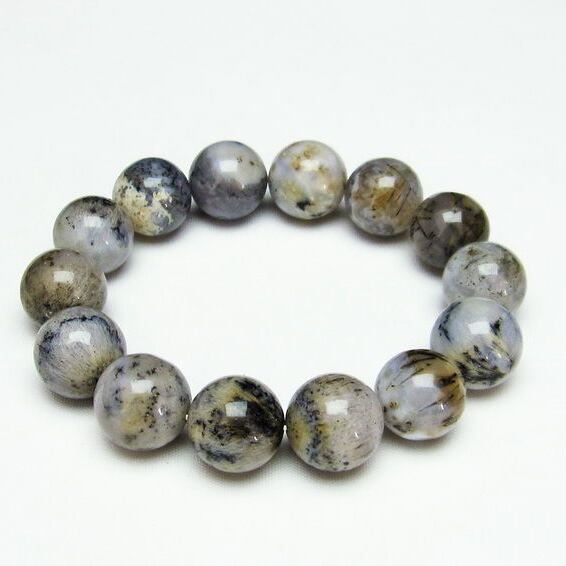 ルチルインアゲート ブレスレット 16mm 111-11187