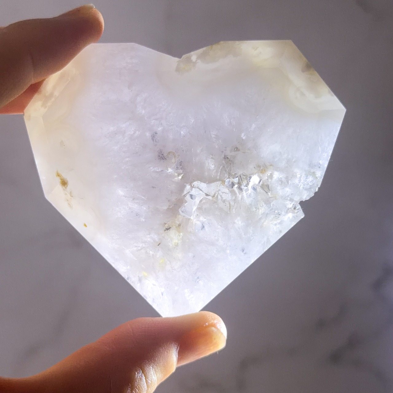 アゲートジオード ハート ＊ Agate ＊ 天然石