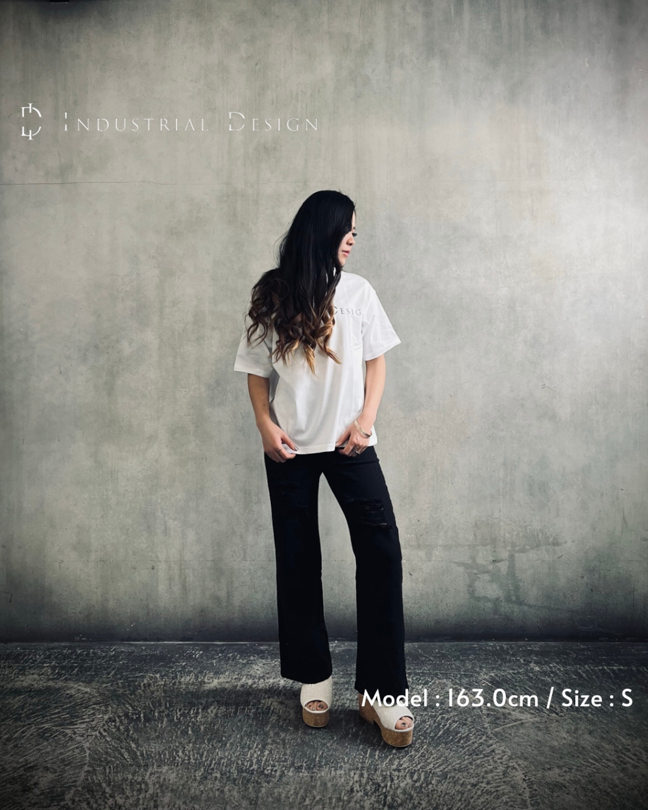 ID バックロゴTシャツ (White)