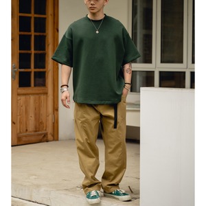 Drop shoulder crew neck t-shirt 0760